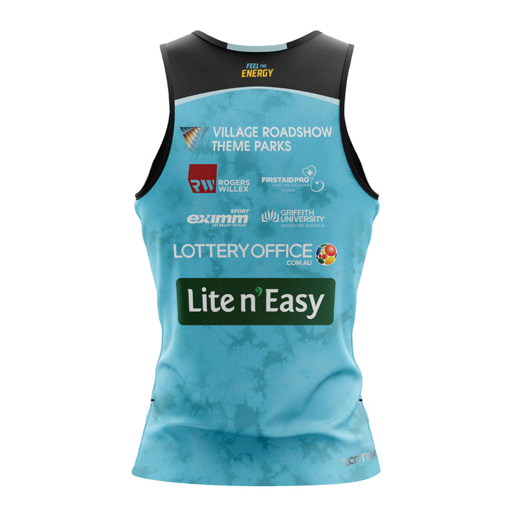 2025 Gold Coast Titans NRLW Ladies Training Singlet - Cyan
