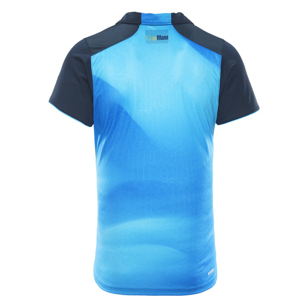 2026 Gold Coast Titans Adults Alternate Media Polo - Cyan