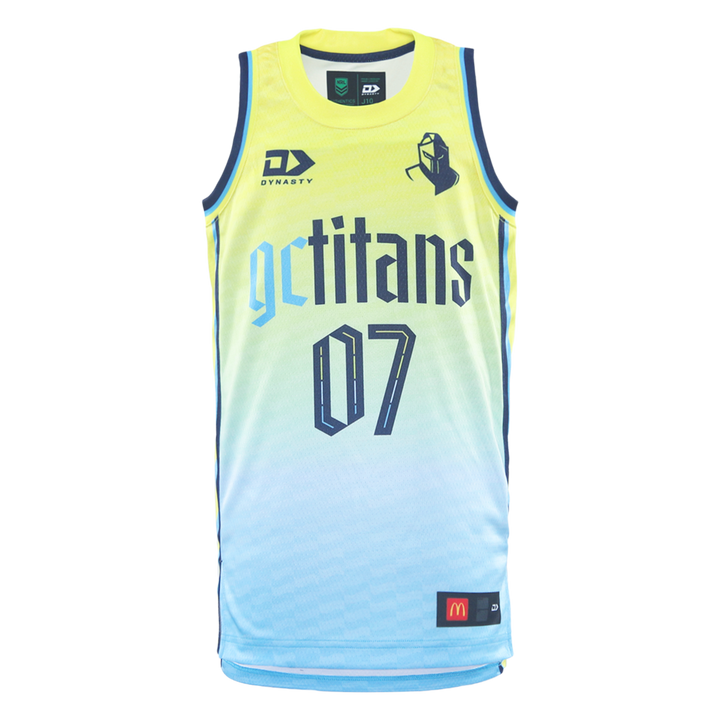 2026 Gold Coast Titans Junior Basketball Singlet