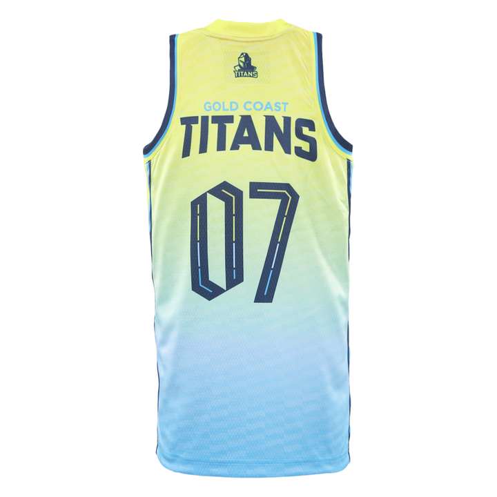 2026 Gold Coast Titans Junior Basketball Singlet