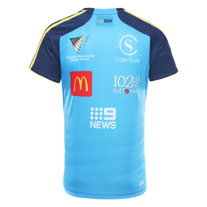 2026 Gold Coast Titans Adults Coaches Tee - Cyan