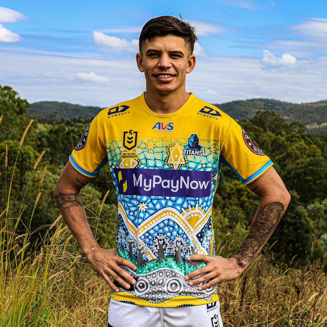 2023 Gold Coast Titans Junior Replica Indigenous Jersey