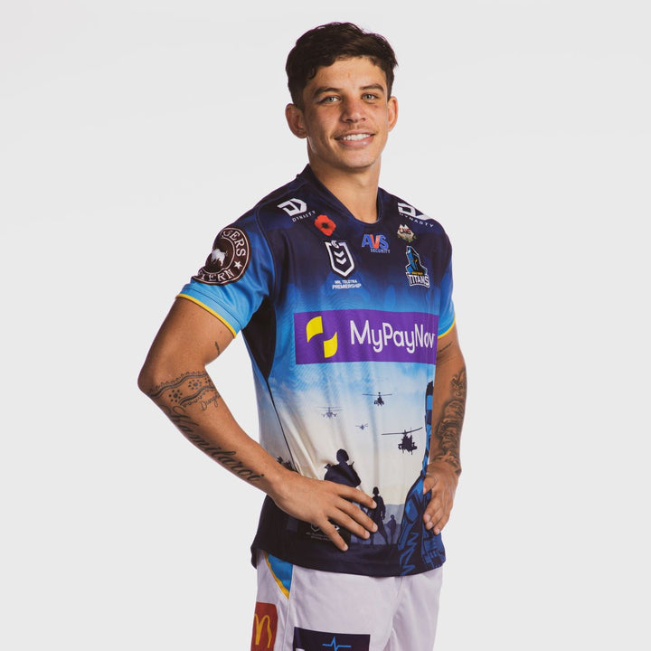 2023 Gold Coast Titans Mens Replica ANZAC Round Jersey