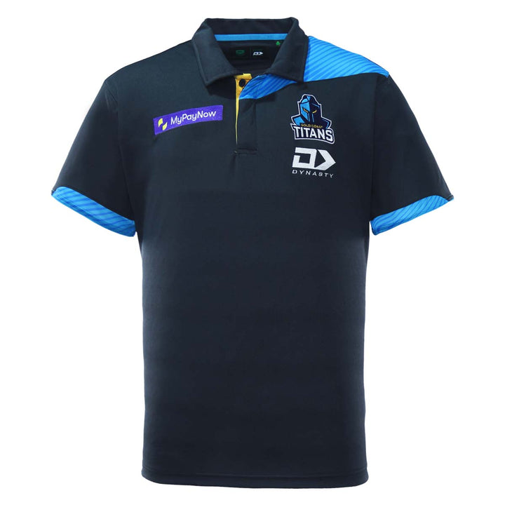 2023 Gold Coast Titans Mens Alternate Media Polo-FRONT