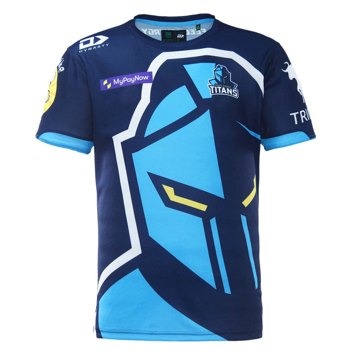 2023 Gold Coast Titans Mens Captains Run Tee-FRONT