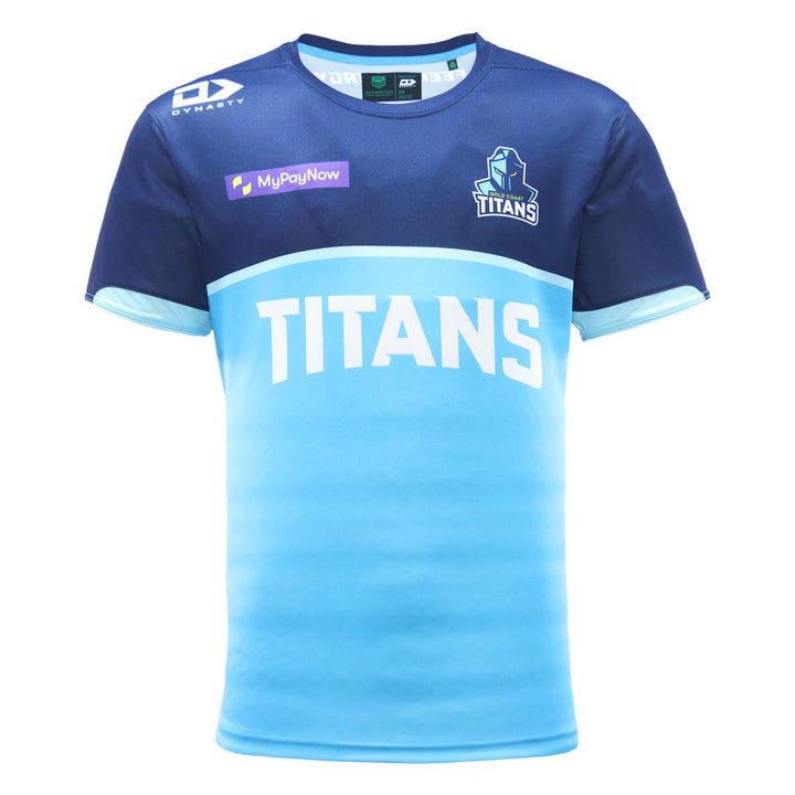 2023 Gold Coast Titans Mens Warm Up Tee-FRONT