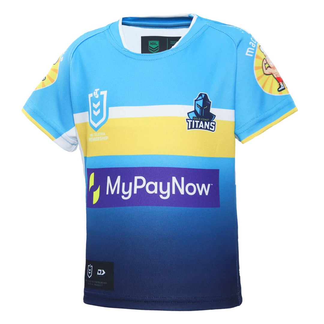 2023 Gold Coast Titans Toddler Replica Home Jersey-LEFT