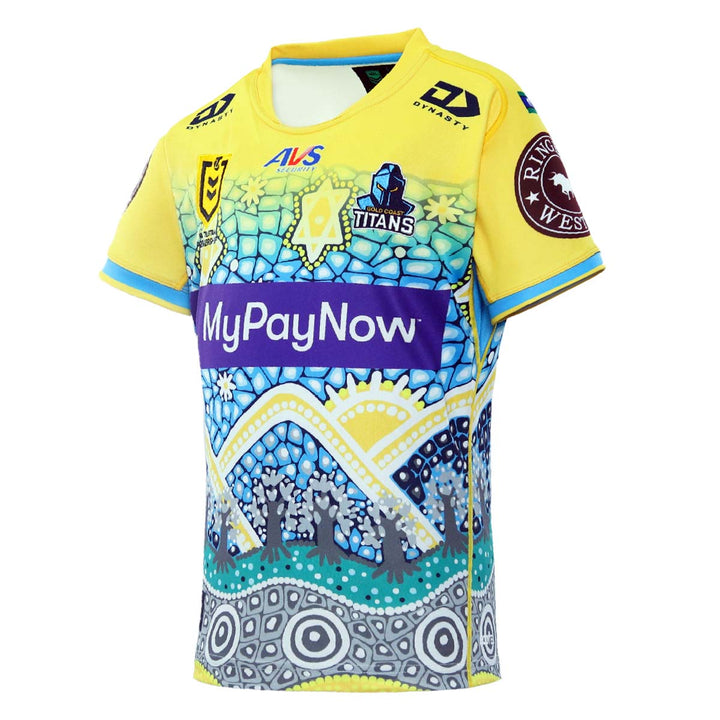 2023 Gold Coast Titans Junior Replica Indigenous Jersey-LEFT