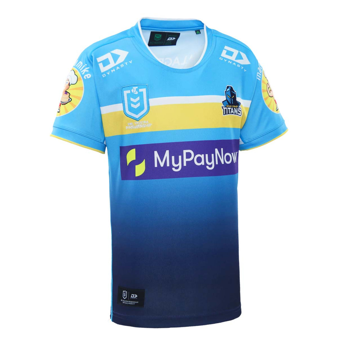 2023 Gold Coast Titans Junior Replica Home Jersey-RIGHT