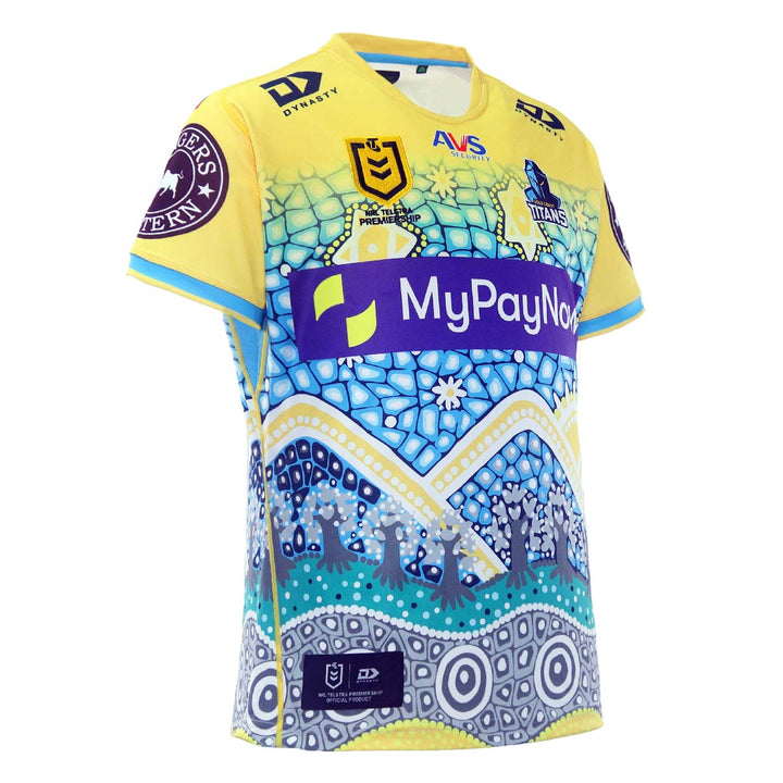  2023 Gold Coast Titans Mens Replica Indigenous Jersey-RIGHT