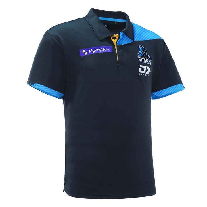 2023 Gold Coast Titans Mens Alternate Media Polo-RIGHT