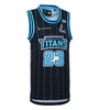 2023 Gold Coast Titans Junior Black Basketball Singlet-RIGHT