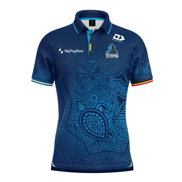 2022 Gold Coast Titans Mens Indigenous Polo