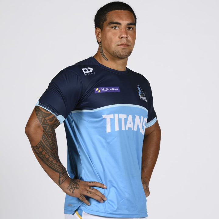 2023 Gold Coast Titans Mens Warm Up Tee